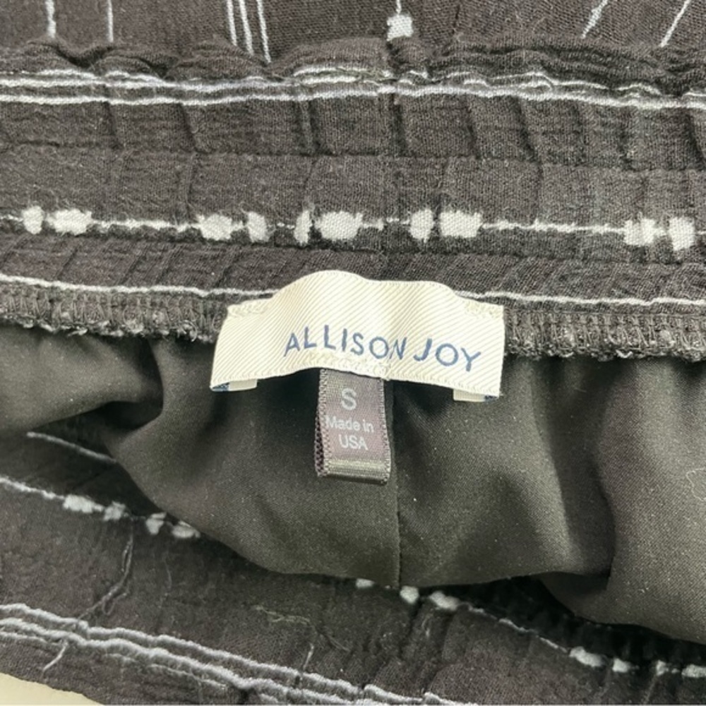 Allison Joy Corey Black Patterned Pants - Picture 8 of 17